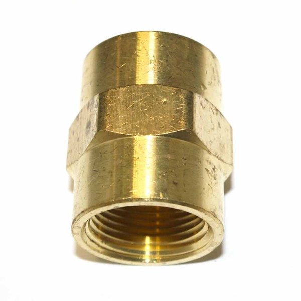 Interstate Pneumatics Brass Female Coupling Adapter 3/4 Inch X 3/4 Inch NPT Female FPC990